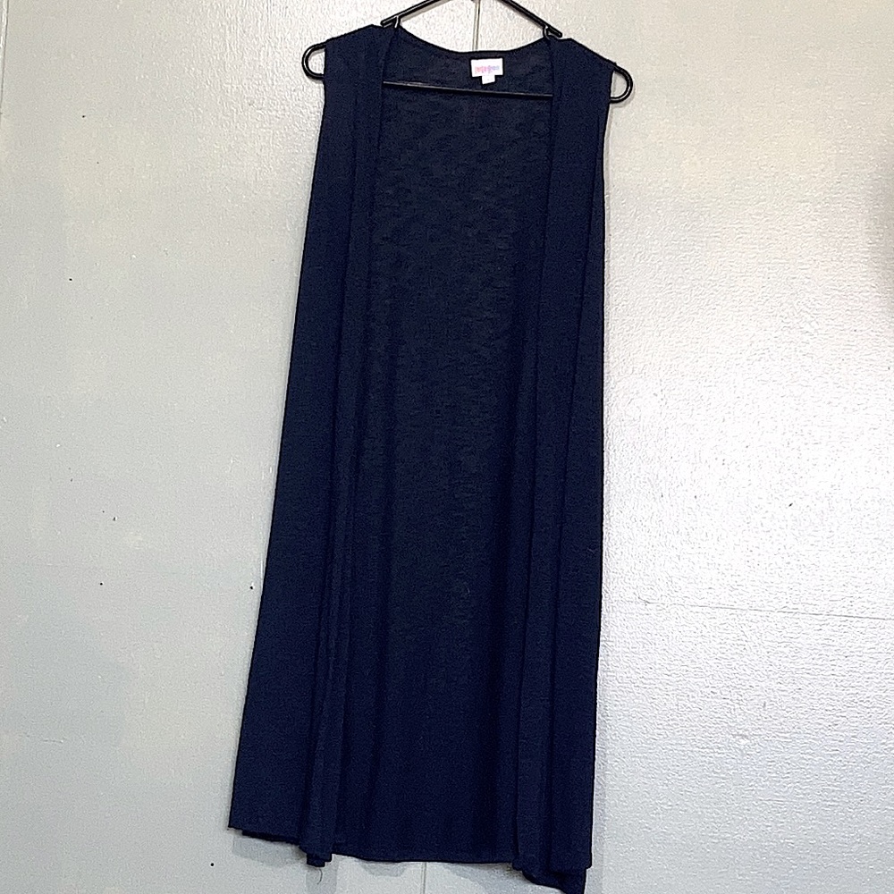 navy blue vest